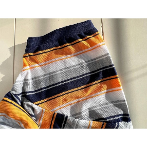 Stitches & Rivets Yellow Striped Polo Shirt Short Sleeve Casual Size XL - Picture 9 of 12